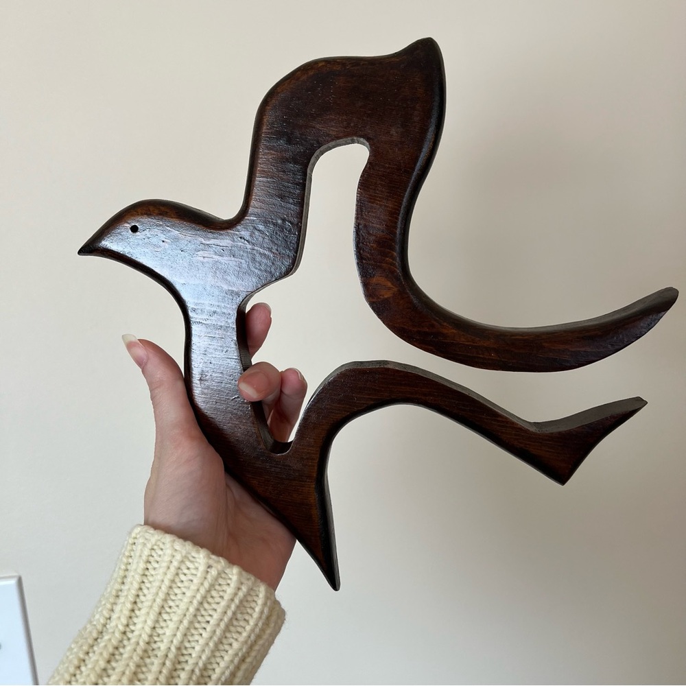 Handcrafted Wooden Bird Wall Art